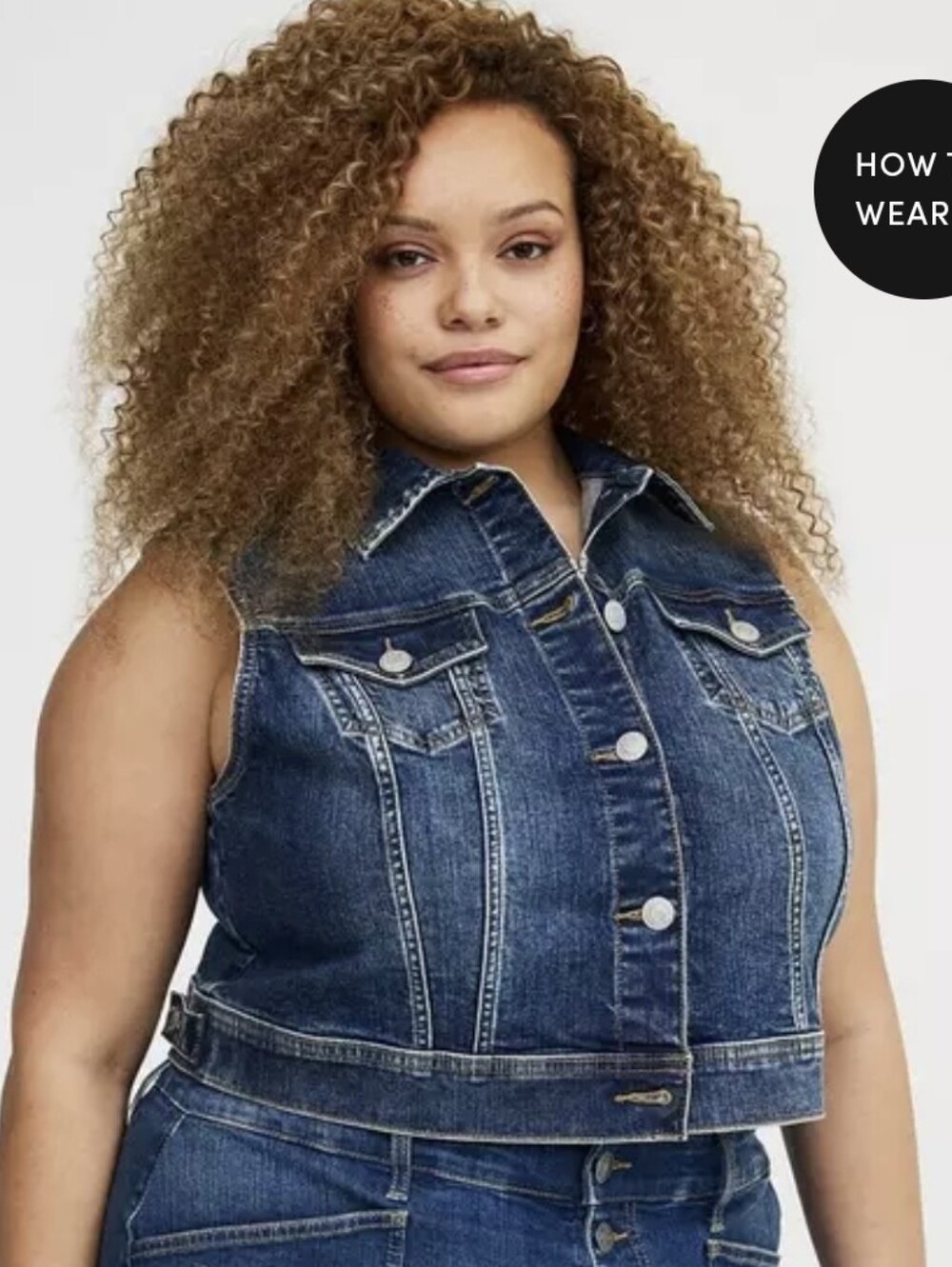Torrid Vintage Cropped Denim Vest